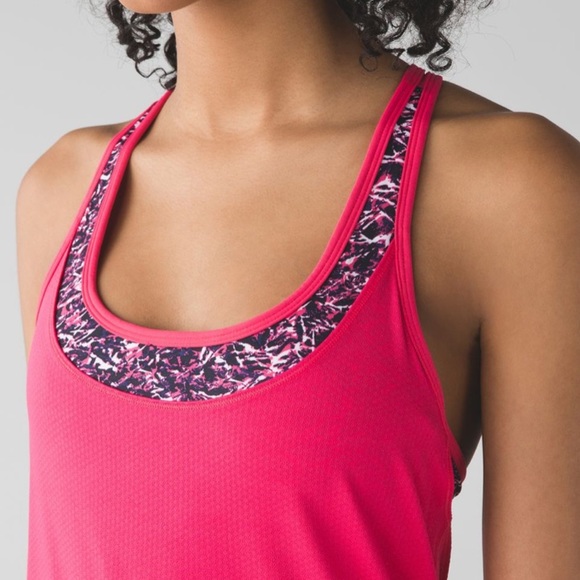 Lululemon Minimalist Tank Top Mini Ripple Boom Juice Multi Pink - Picture 10 of 10